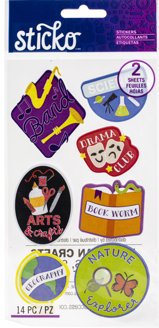 3 Pack - Sticko Flat Stickers-Positivity Patch, 14/Pkg - 8601694 - 015586016949