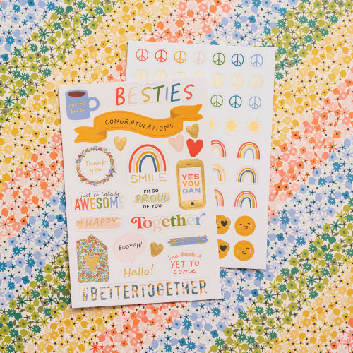 3 Pack - Jen Hadfield Reaching Out Sticker Book-W/Gold Foil Accents 210/Pkg - JH005572