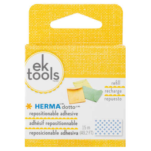 3 Pack - EK Tools Herma Dotto Repositionable Adhesive Refill-49.2' For Use In 55-00054 & 55-01073 - E5500056 - 015586945171