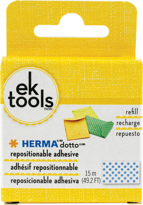 3 Pack - EK Tools HERMA Dotto Repositionable Adhesive Refill-49.2' For Use In 55-00054 & 55-01073 - E5500056 - 015586945171