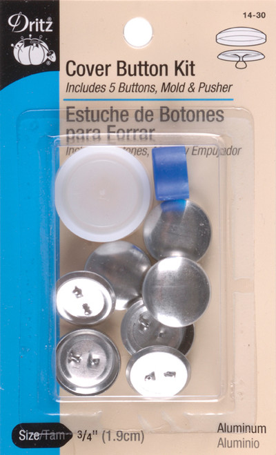 6 Pack - Dritz Cover Button Kits-Size 30 3/4" 5/Pkg - 14-30 - 072879110074
