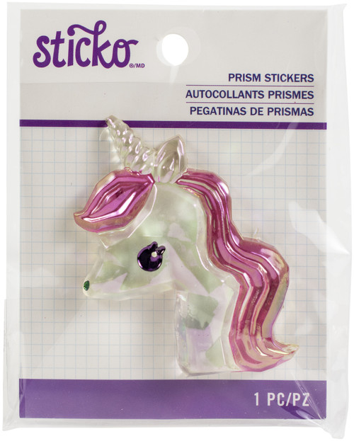 3 Pack - Sticko Prism Sticker-Unicorn - 5245565 - 015586987706