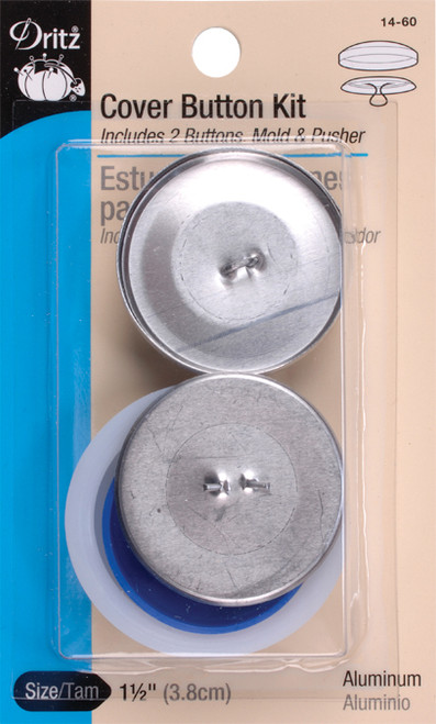 6 Pack - Dritz Cover Button Kits-Size 60 1-1/2" 2/Pkg - 14 60 - 072879110104