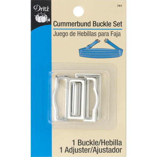 3 Pack - Dritz Cumberbund Buckle Set-Nickel - 741 - 072879294118