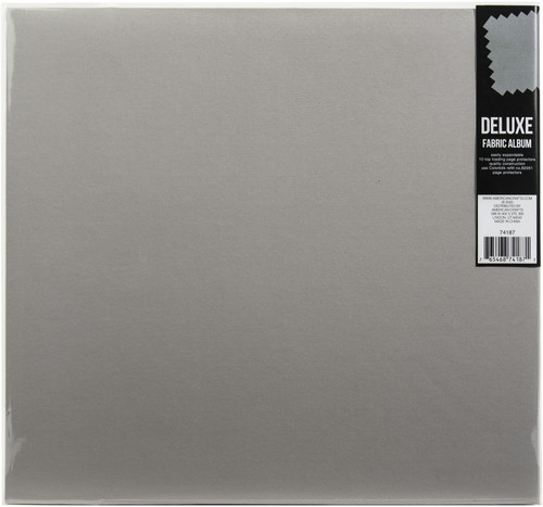 2 Pack - Colorbok Fabric Album 12"X12"-Grey - 74187PDQ 2 Pack - Colorbok Fabric Album 12"X12"-Grey - 74187PDQ