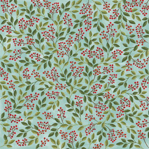 25 Pack - American Crafts Patterned Single-Sided Cardstock 12"X12"-Berries - ACPPXX-59953 - 718813599535