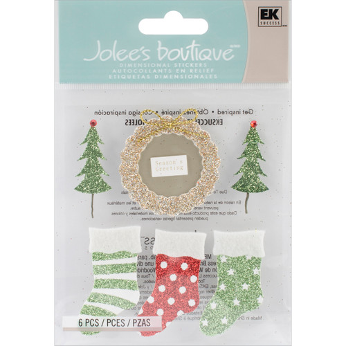 3 Pack - Jolee's Boutique Dimensional Stickers-Seasons Greetings - SPJC028 - 015586535433