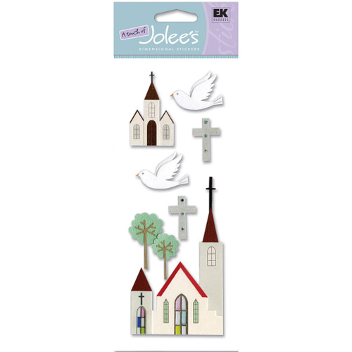 3 Pack - Touch Of Jolee's Dimensional Stickers-Church - SPJJ050 - 015586644388