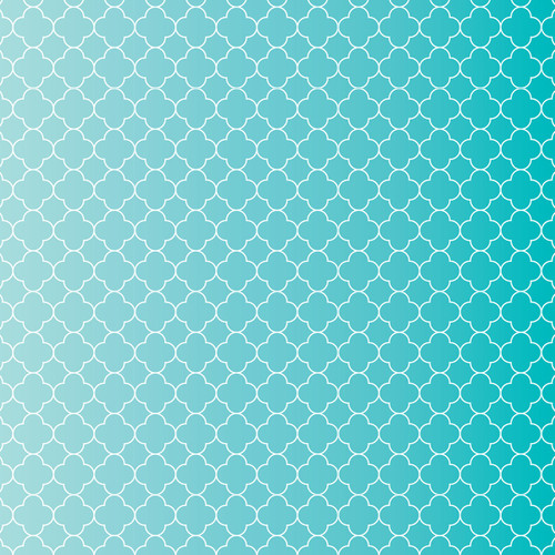 12 Pack - Core'dinations Core Basics Patterned Cardstock 12"X12"-Teal Quatrefoil - 377912 - 718813779128