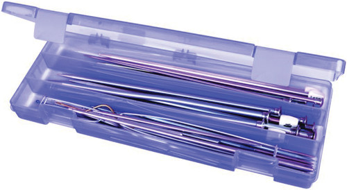 3 Pack - ArtBin Hook & Needle Nook-12.38"X4.875"X1.375" Periwinkle - 6932AB - 071617014643 3 Pack - ArtBin Hook & Needle Nook-12.38"X4.875"X1.375" Periwinkle - 6932AB - 071617014643