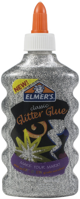 3 Pack - Elmer's Classic Glitter Glue 6oz-Silver - ELMGE-E907 - 026000181914