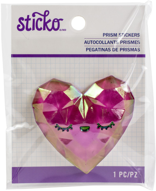 3 Pack - Sticko Prism Sticker-Heart - 8699948 - 015586999488