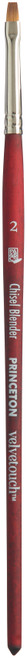 Princeton Series 3950 Velvetouch Synthetic Mixed Media Brush-Short Handle Chisel Blender Size 2 - 50CB2 - 757063395139