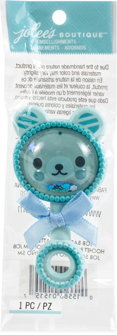 3 Pack - Jolee's Boutique Themed Embellishment-Baby Boy Rattle - 8601515 - 015586015157