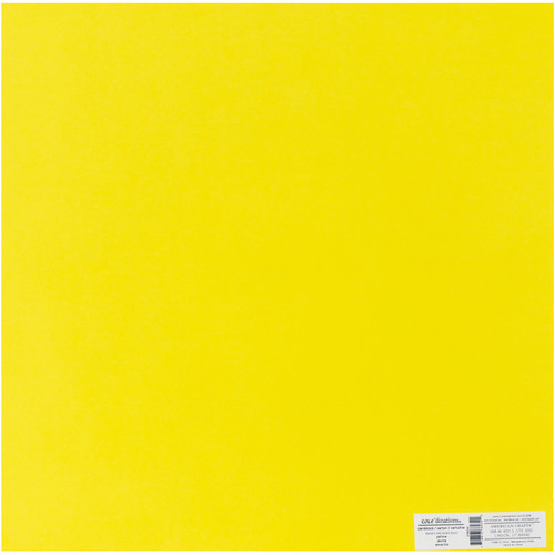 25 Pack - Core'dinations Core Foundations Cardstock 12"X12"-Yellow - 378032