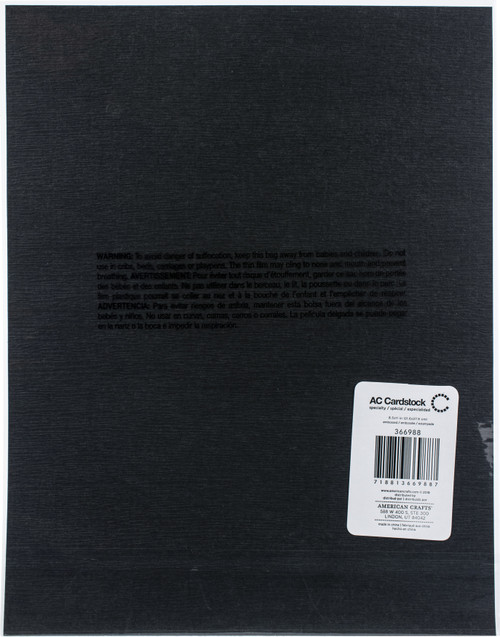 10 Pack - American Crafts Embossed Specialty Paper 8.5"X11"-Charcoal - AC366988 10 Pack - American Crafts Embossed Specialty Paper 8.5"X11"-Charcoal - AC366988