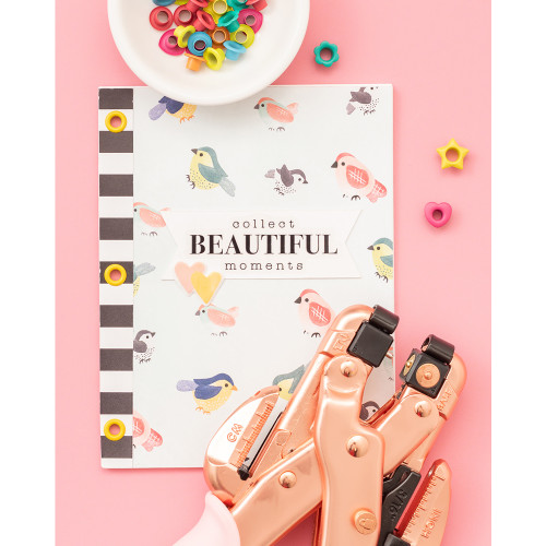 We R Crop-A-Dile Hole Punch & Eyelet Setter-Rose Gold - 60000207