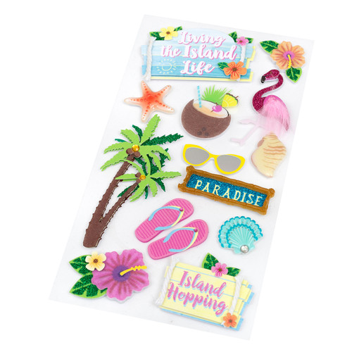 3 Pack - Jolee's Boutique Themed Embellishments 13/Pkg-Island Life - 8601490