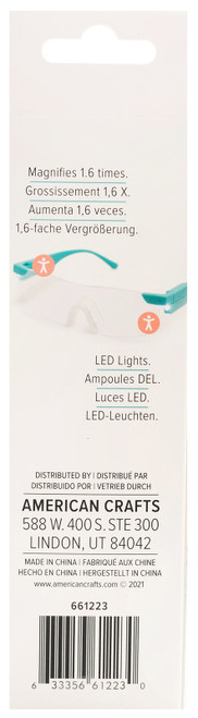 We R Comfort Craft Magnifying Glasses-Clear/Teal - WR661223 We R Comfort Craft Magnifying Glasses-Clear/Teal - WR661223