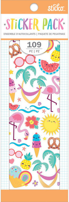 3 Pack - Sticko Sticker Pack-Summer Fun, 109/Pkg - STISP-98900
