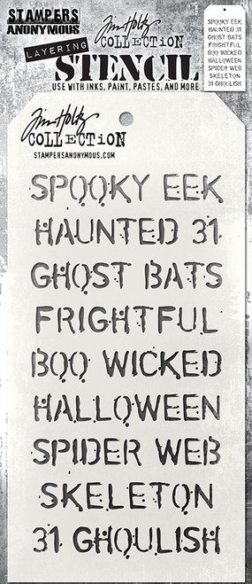 3 Pack - Tim Holtz Layered Stencil 4.125"X8.5"-Halloween - THS-027 - 748252606952