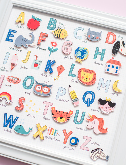 DCWV Double-Sided Cardstock Stack 12"X12" 36/Pkg-School Time, W/Gold Foil - PS624383