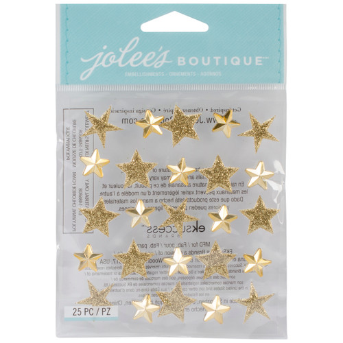 3 Pack - Jolee's Mini Repeats Stickers-Gold Stars - E5021694 - 015586981100