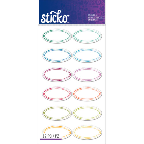 Sticko Label Stickers-Color Ovals - E5272053 - 015586811797