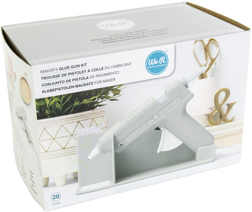 We R Memory Keepers Maker's Glue Gun Kit-Grey - WR614739