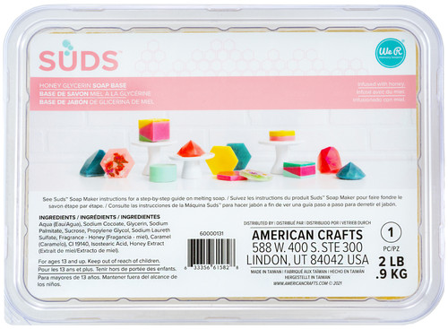 We R SUDS Soap Base 2lbs-Honey - 60000131 - 633356615828