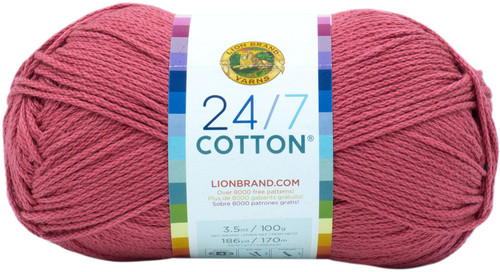 Lion Brand 24/7 Cotton Yarn-Terracotta - 761-135 - 023032076713