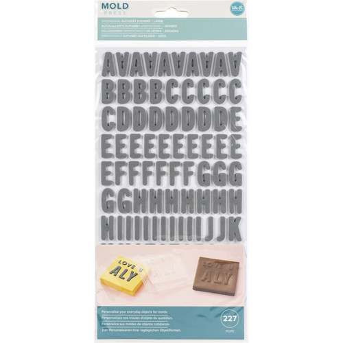 3 Pack - We R Mold Press Alpha Thickers-Large - 661362 - 633356613626