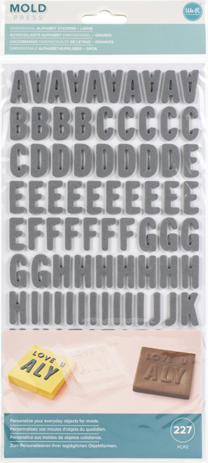 3 Pack - We R Mold Press Alpha Thickers-Large - 661362 - 633356613626 3 Pack - We R Mold Press Alpha Thickers-Large - 661362 - 633356613626