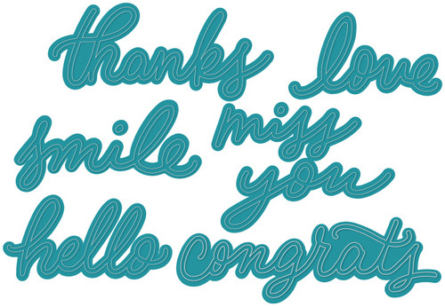 We R Memory Keepers Revolution Dies-Script Words - 60000120 We R Memory Keepers Revolution Dies-Script Words - 60000120