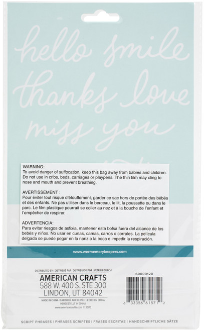 We R Memory Keepers Revolution Dies-Script Words - 60000120 We R Memory Keepers Revolution Dies-Script Words - 60000120