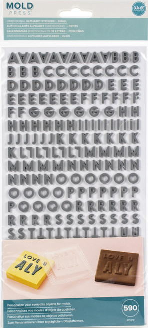 3 Pack - We R Mold Press Alpha Thickers-Small - 661363 - 633356613633 3 Pack - We R Mold Press Alpha Thickers-Small - 661363 - 633356613633