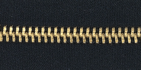 2 Pack - Coats Fashion Pocket/Brass Teeth Zipper 5"-Black - F63 5-2