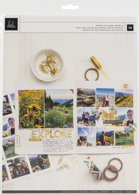 Heidi Swapp Storyline Chapters Photo Paper 8.5"X11" 12/Pkg-Matte - HS315560 - 718813155601