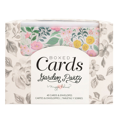American Crafts A2 Cards W/Envelopes (4.375"X5.75") 40/Box-Maggie Holmes Garden Party - MH004905 - 718813476058
