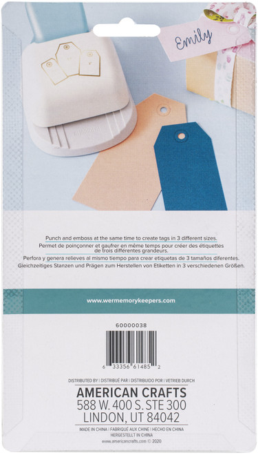We R Memory Keepers 3-In-1 Punch-Angled Tag - 60000038