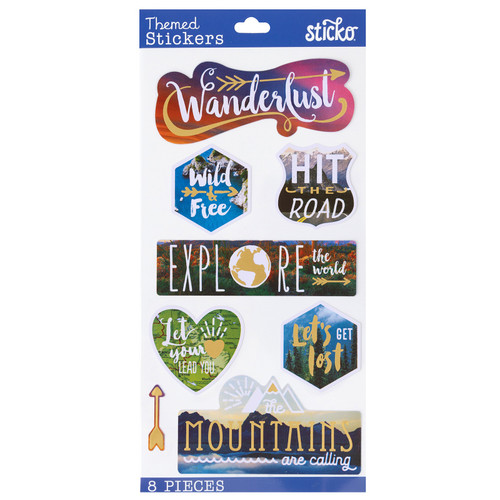 Sticko Tiny Stickers-Wanderlust - 8600125 - 015586001259
