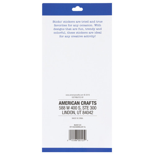 Sticko Tiny Stickers-Wanderlust - 8600125 Sticko Tiny Stickers-Wanderlust - 8600125