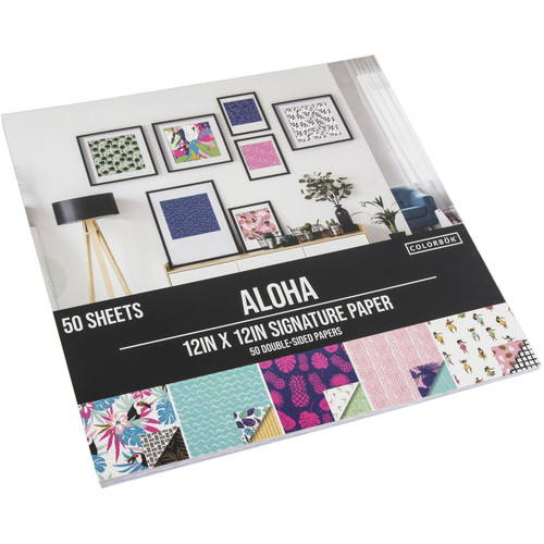 Colorbok Cardstock 12"X12" 50/Pkg-Signature Aloha - 74100