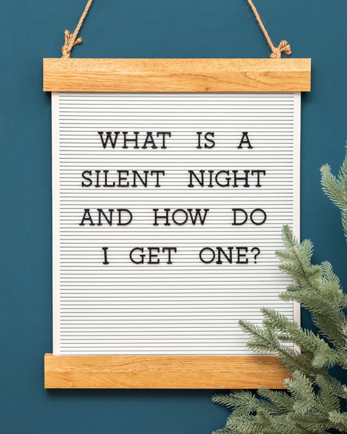 DCWV Hanger Frame Letterboard 16"x20" With Letters 188/Pkg-Black - 623690