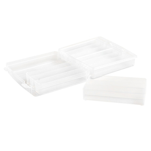 We R Washi Translucent Plastic Storage Bin-14"X13"X4.375" Case - WR661313 We R Washi Translucent Plastic Storage Bin-14"X13"X4.375" Case - WR661313