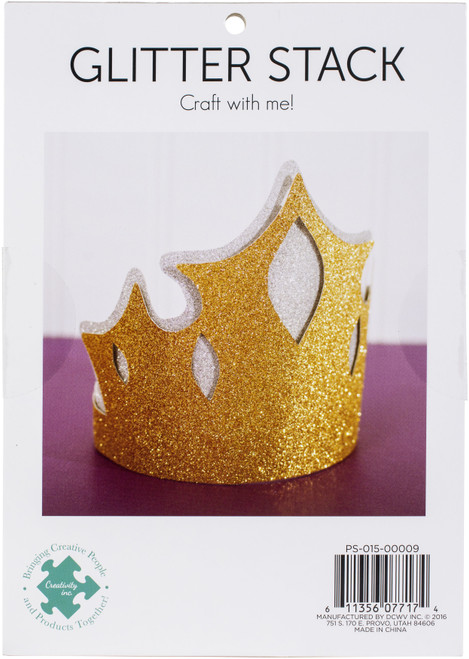 DCWV Specialty Card Stack 6"X8" 12/Pkg-Glitter - PS00009