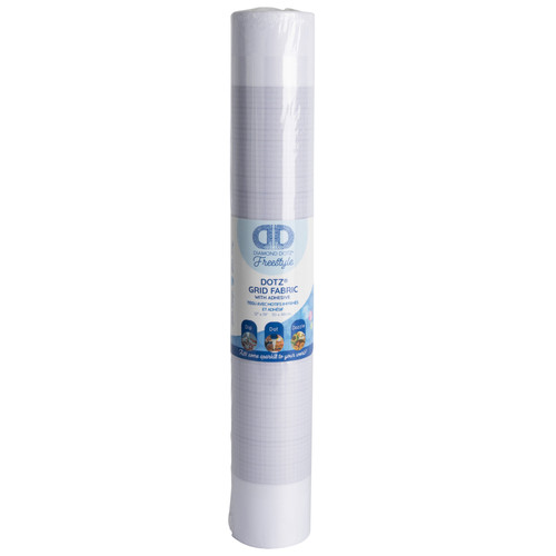 Diamond Dotz Gridded Fabric Roll With Adhesive 12"X19"- - DDA067 - 4897073248578