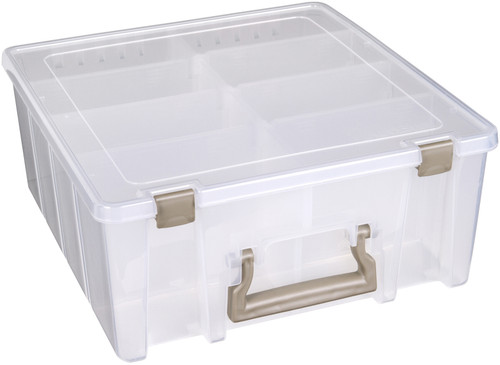 ArtBin Super Satchel Double Deep-15.25"X14"X6.25" Translucent - 6990AB ArtBin Super Satchel Double Deep-15.25"X14"X6.25" Translucent - 6990AB