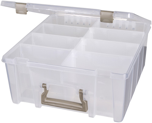 ArtBin Super Satchel Double Deep-15.25"X14"X6.25" Translucent - 6990AB ArtBin Super Satchel Double Deep-15.25"X14"X6.25" Translucent - 6990AB