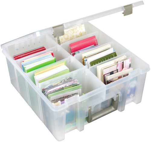 ArtBin Super Satchel Double Deep-15.25"X14"X6.25" Translucent - 6990AB ArtBin Super Satchel Double Deep-15.25"X14"X6.25" Translucent - 6990AB